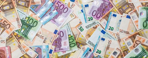 unterschiedliche Euro-Geldscheine
