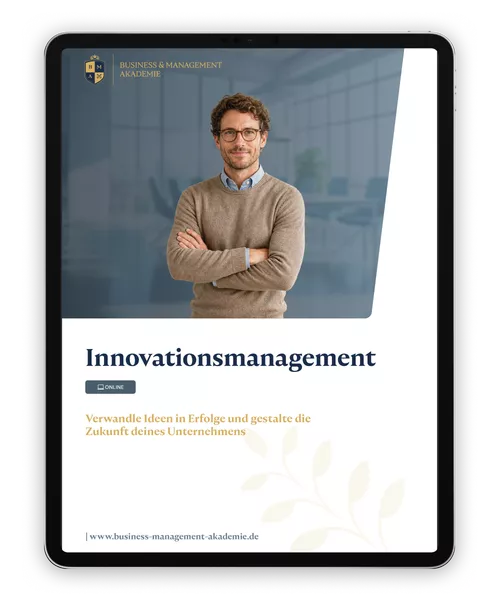 Mockup Informationsbroschüre Ausbildung Innovationsmanagement