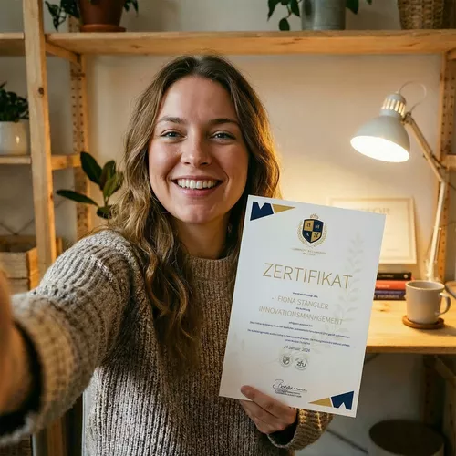 Frau mit langen dunkelbrauen Haaren