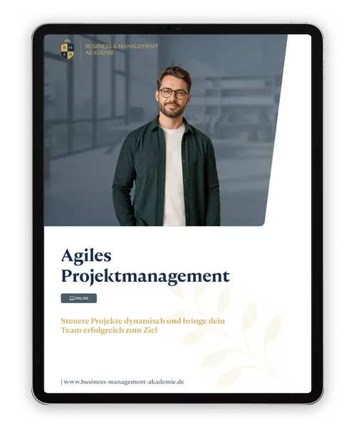 Mockup Informationsbroschüre Ausbildung Agiles Projektmanagement