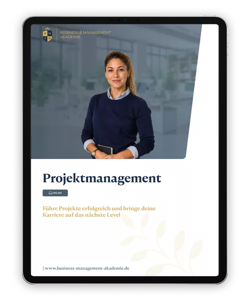 Mockup Informationsbroschüre Ausbildung Projektmanagement