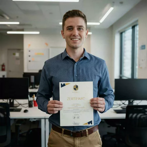 Mann mit Brille und brauen Haaren im dunklen Hemd