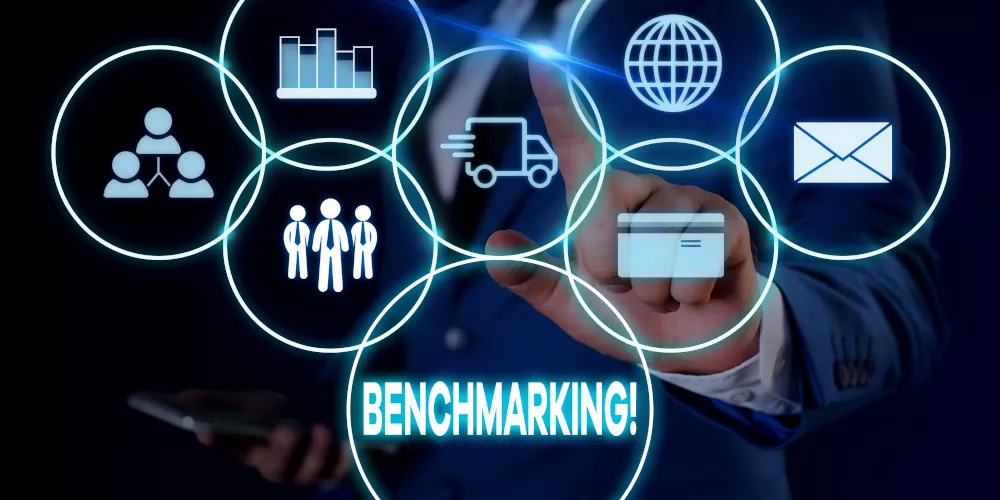 Virtuelle Benchmarking-Grafik
