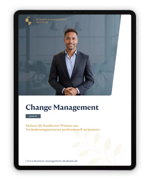 Mockup Informationsbroschüre Ausbildung Change Management