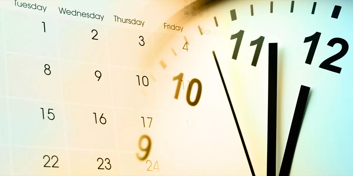 Uhr und Kalender