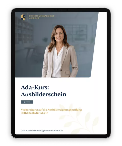 Mockup Informationsbroschüre Ausbildung AdA Schein